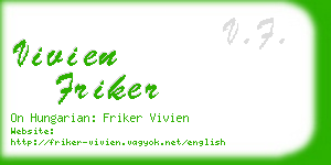 vivien friker business card